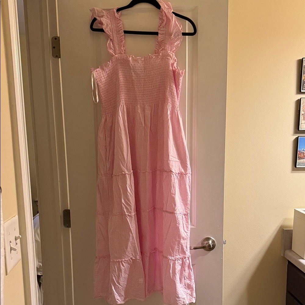 Hill House Pink Gingham Nap Dress